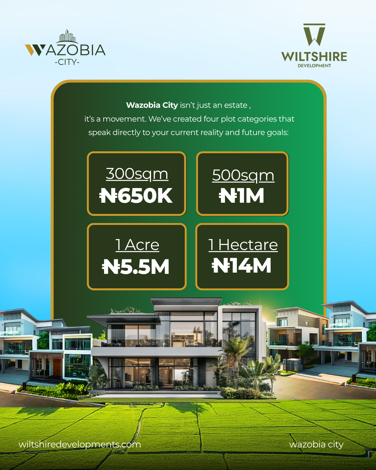 Wiltshire Developments Price Lists